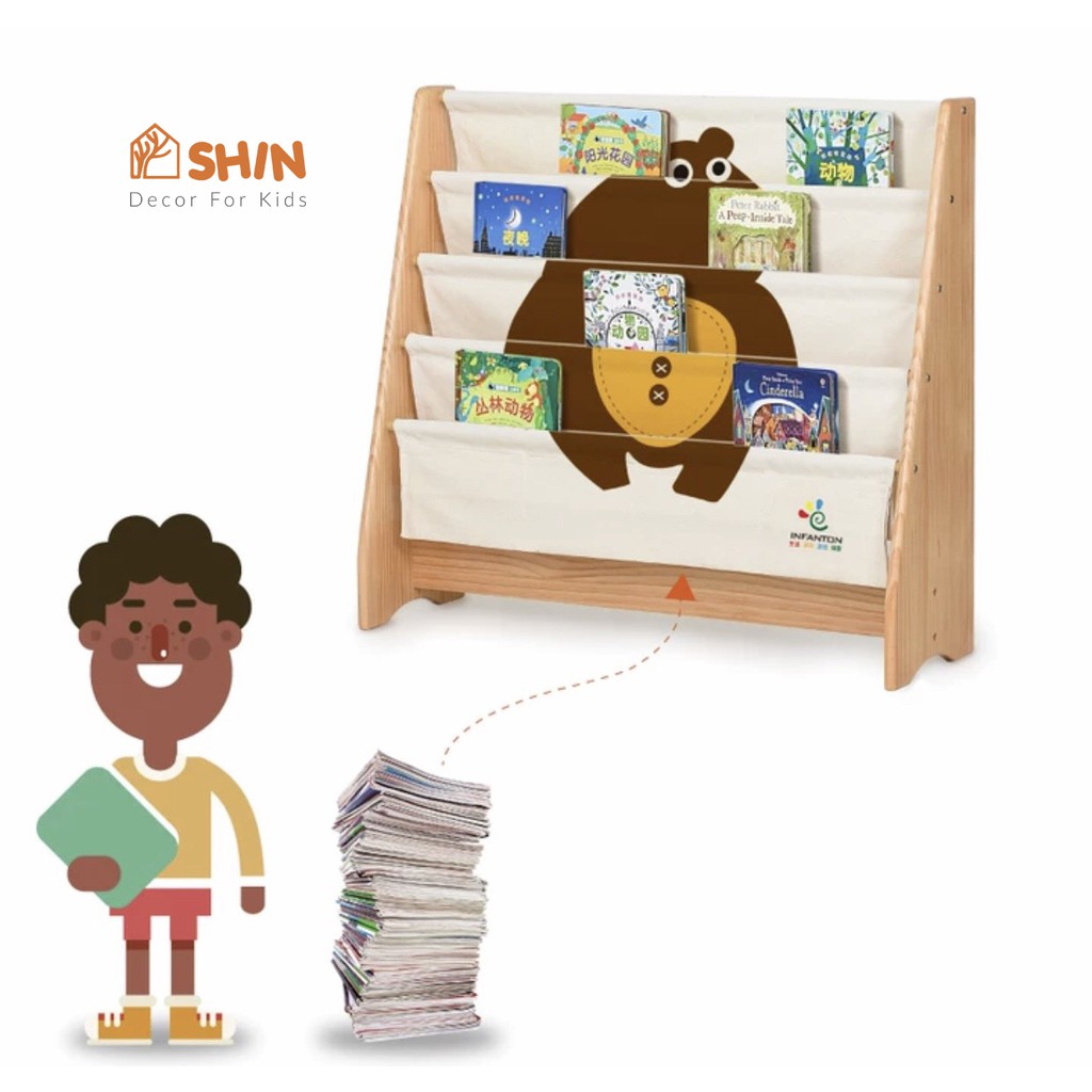Kệ sách gỗ hàng hãng nội địa