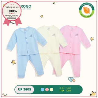 Bộ quần áo sơ sinh UALA & ROGO vải modal gỗ sồi UR3605