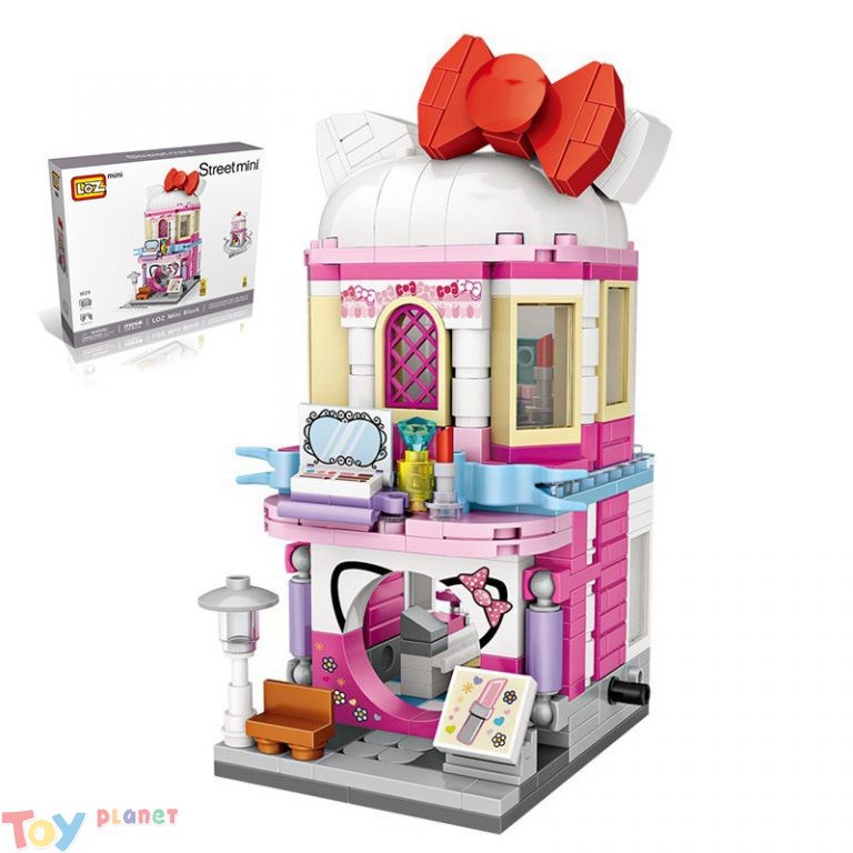 Xếp Hàng Cửa Hàng Trang Điểm Hello Kitty LOZ 1629 (371 pcs)