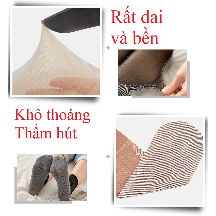 Tất nữ - vỡ nữ phong cách Hàn Quốc co giãn thấm hút và chống trượt đủ màu