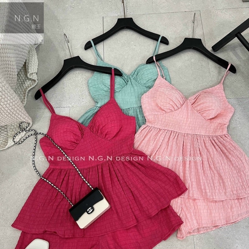 Sét bộ xốp hai dây có mút ngực hàng quảng châu siêu hot na