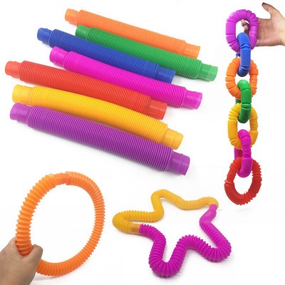 Ống kéo dãn có đèn phát sáng Pop đồ chơi cho trẻ em, đồ chơi giác quan cho trẻ tự kỷ, sáng tạo, đồ chơi ADHD
