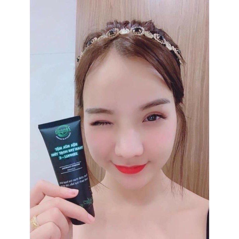SỮA RỬA MẶT ZENPALI-C  [CHÍNH HÃNG] ❤️ SỮA RỬA MẶT THAN TRE HOẠT TÍNH TRUYỀN TRẮNG ZENPALI