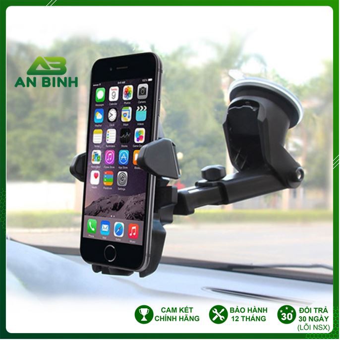 Giá Đỡ Điện Thoại, Kẹp Điện Thoại Xoay 360 Dùng Trong Xe Ôtô Chắc Chắn Kiểu Giáng Sang Trọng Chuẩn Loại A1-BH 12 THÁNG