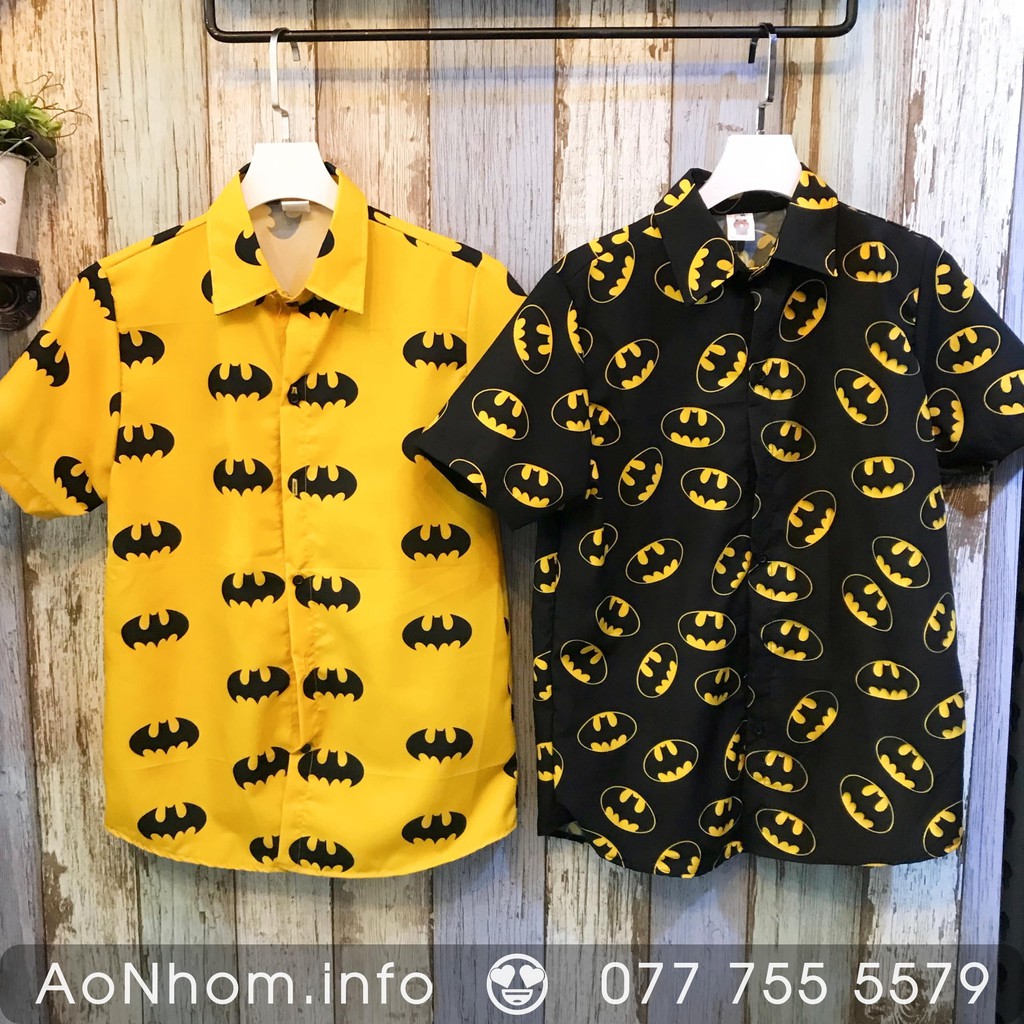 Áo sơ mi hoạt hình Batman vàng, Batman đen