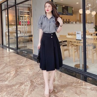 Chân váy dài qua gối hàng đẹp QV12