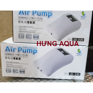 Sủi oxy bể cá tích điện Jeneca JZL- 220, JZL-240 không lo cúp điện chọn combo kèm phụ kiện (bán chạy)