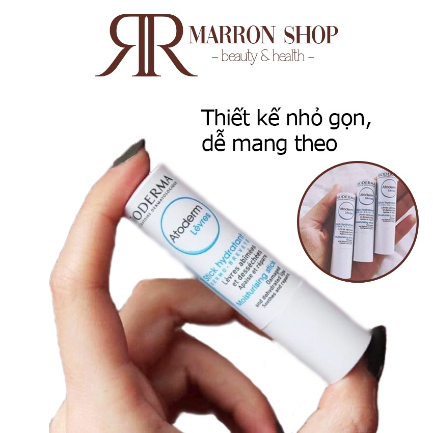 Son dưỡng môi không màu, son dưỡng Atoderm Stick Levres