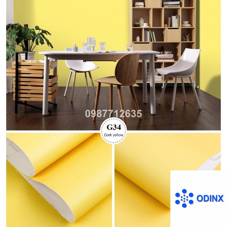 [SALE] 10m Giấy dán tường MỘT MÀU nhiều mẫu - khổ rộng 45cm (có sẵn keo)