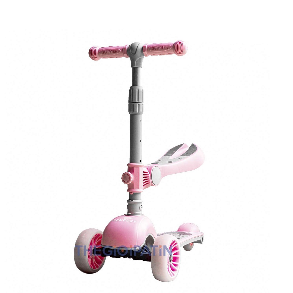 Xe Scooter Cho Bé Centosy S8, Có Bánh Đèn Phát Sáng, Có Ghế Phụ Tiện Lợi Cho Bé Từ 2-9 tuổi