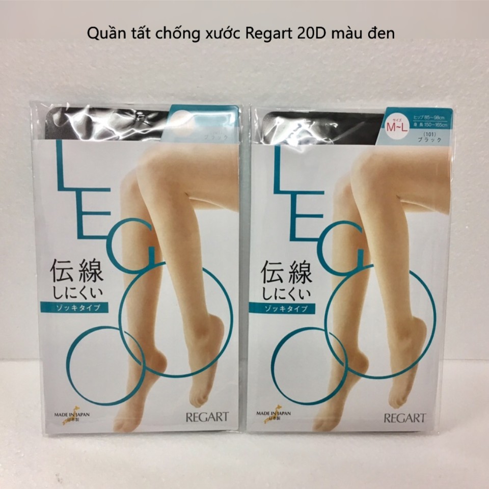 QUẦN TẤT CHỐNG XƯỚC REGART 20D MÀU ĐEN NHẬT BẢN