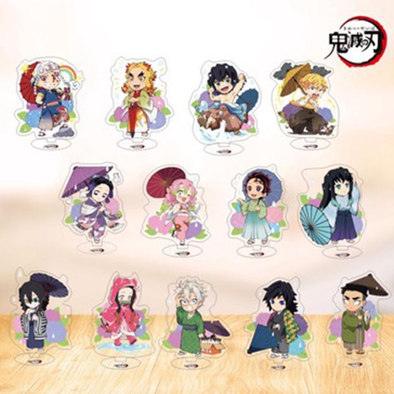 Mô hình nhân vật phim hoạt hình Demon Slayer Tanjirou Nezuko Zenitsu bằng acrylic