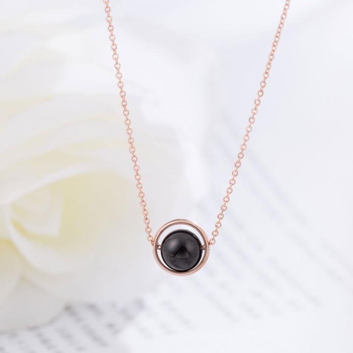 Dây Chuyền Trái Châu Nhiều Màu Titan Không Đen TT 1311