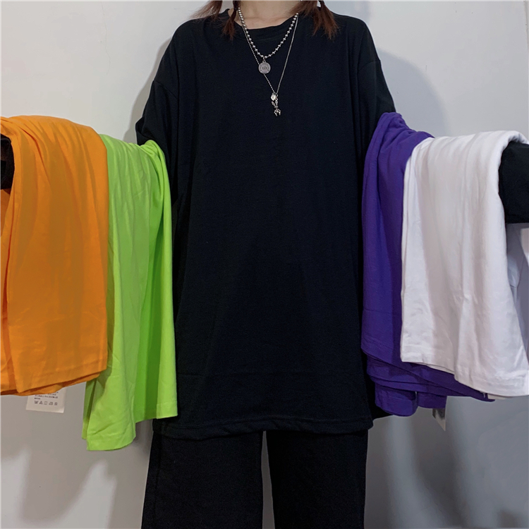 Áo Thun Trơn Cổ Tròn Dài Tay Phong Cách Hàn Quốc 228606 | BigBuy360 - bigbuy360.vn