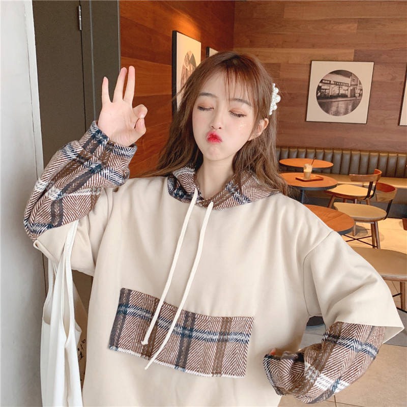 Áo hoodie nỉ, Áo Dạ cao cấp có mũ form rộng Hàn Quốc | BigBuy360 - bigbuy360.vn