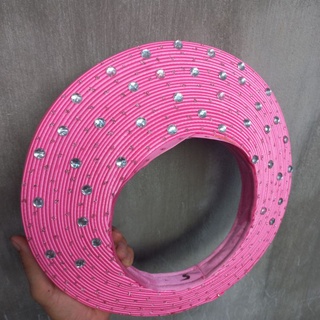 Khăn xếp 30 vòng màu xanh da trời và hồng 10h