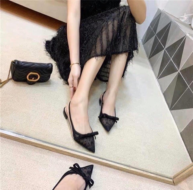 GIÀY BÚP BÊ NHỌN NƠ LƯỚI CHẤM BI HOT HIT -kèm ảnh thật | BigBuy360 - bigbuy360.vn