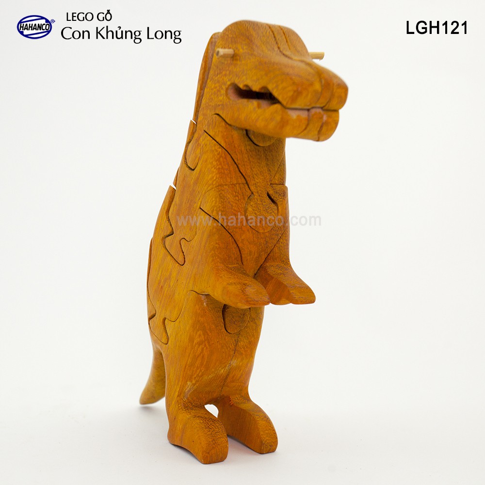 Lego xếp hình 3D bằng gỗ - Con khủng long - LGH121 - Giúp bé phát triển tu duy, sáng tạo