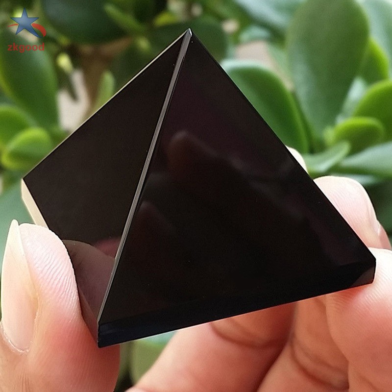 Đá Obsidian Tự Nhiên Hình Kim Tự Tháp Trang Trí Nhà Cửa