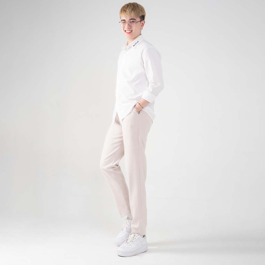 Quần tây âu cạp cao bigsize màu be MALTRIK chất liệu tuyết mưa cao cấp không nhăn mềm mát có size cho người béo 120kg