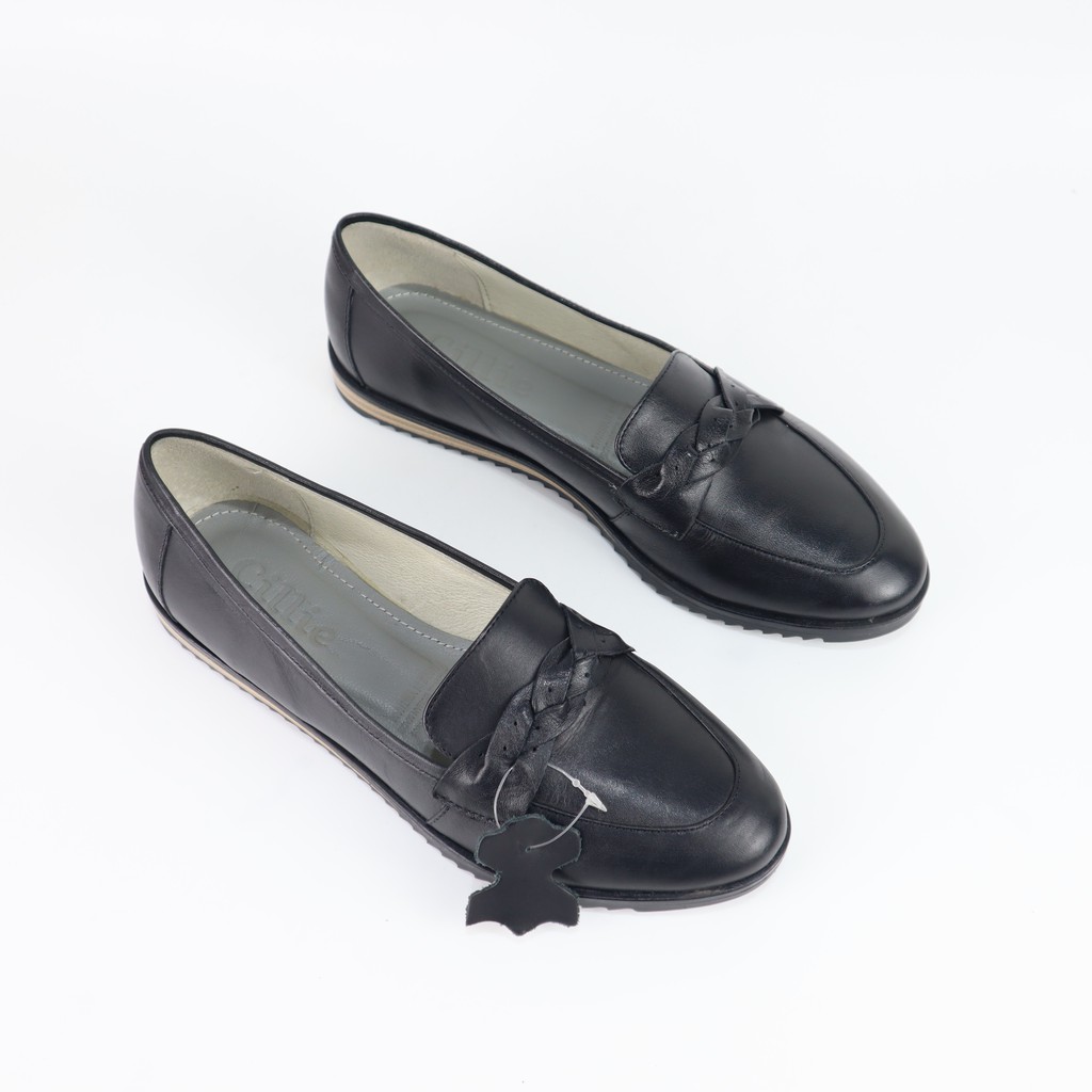 Giày mọi nữ loafer mũi nhọn Cillie 1085