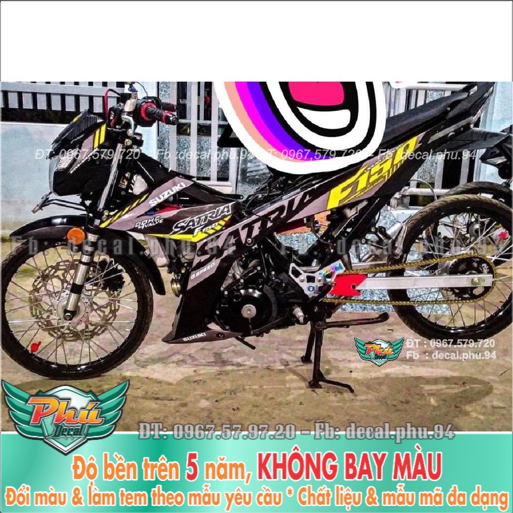 Tem Rời Satria xám đen (K) -1
