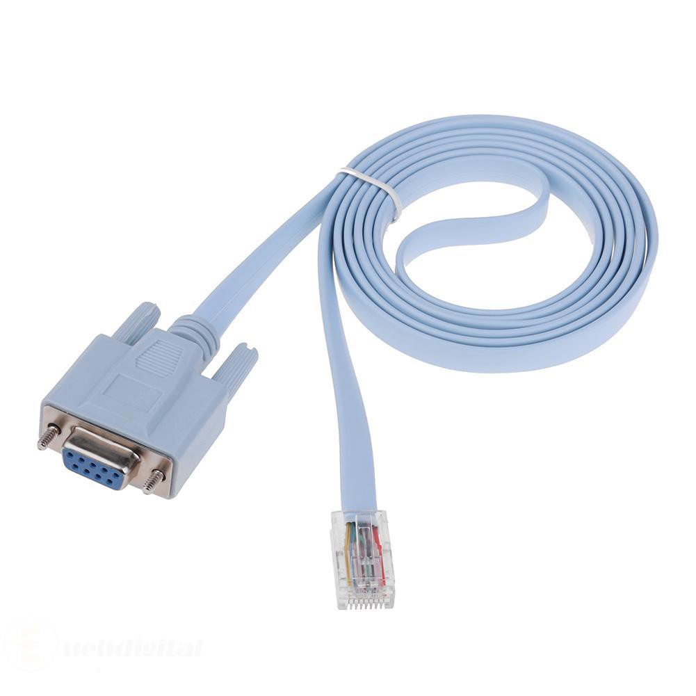 RJ45 Male to DB9 Female 1.5m Network Console Cable for Cisco Switch Router