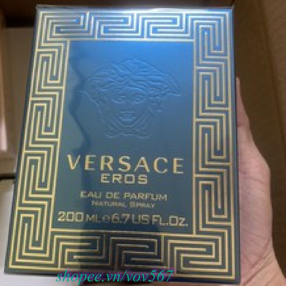 Nước Hoa Nam 200Ml Versace Eros Eau De Parfum, vov567 100% Là Hàng Chính Hãng.