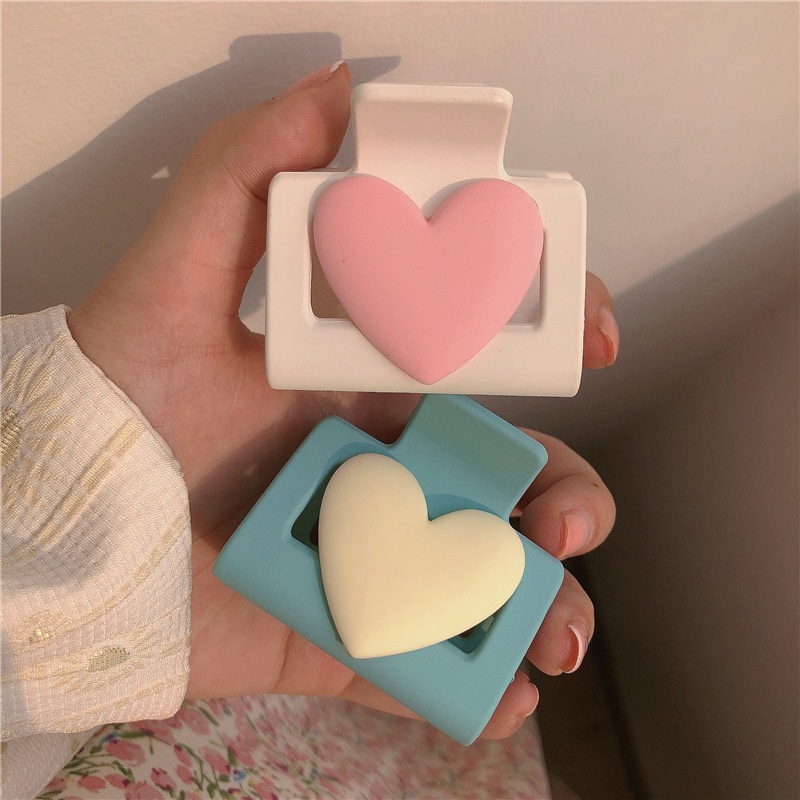 Kẹp tóc Hàn Quốc Princess hình trái tim Ame Beauty , cặp tóc càng cua xinh xắn dành cho nữ
