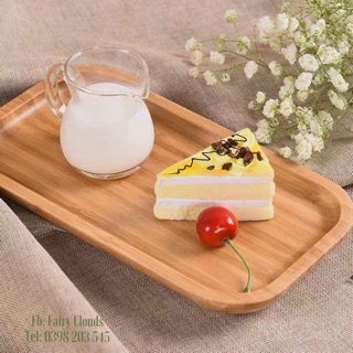 Khay tre chữ nhật