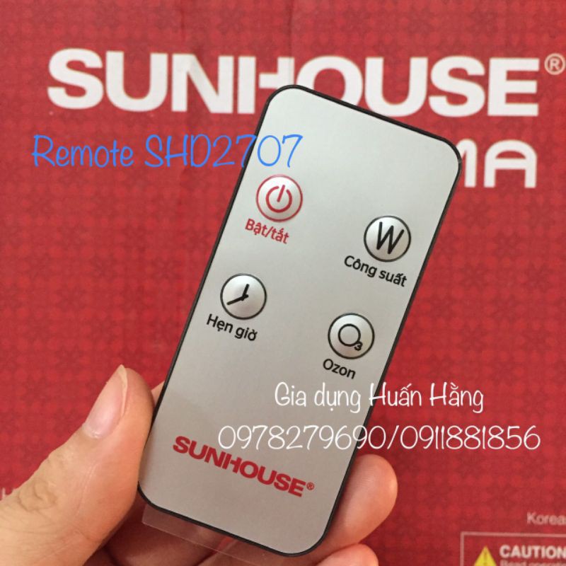 ĐIỀU KHIỂN TỦ SẤY QUẦN ÁO SUNHOUSE SHD2707 CHÍNH HÃNG