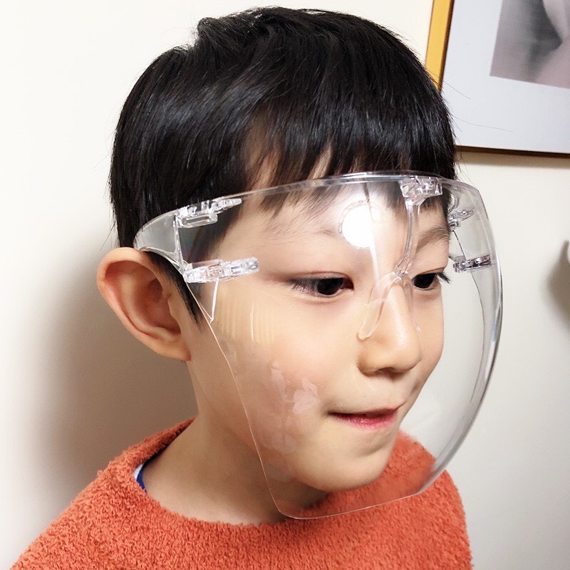 Mặt nạ chắn giọt bắn mica chống dịch, kính bảo hộ trong suốt che hết khuôn mặt ( giá sỉ)