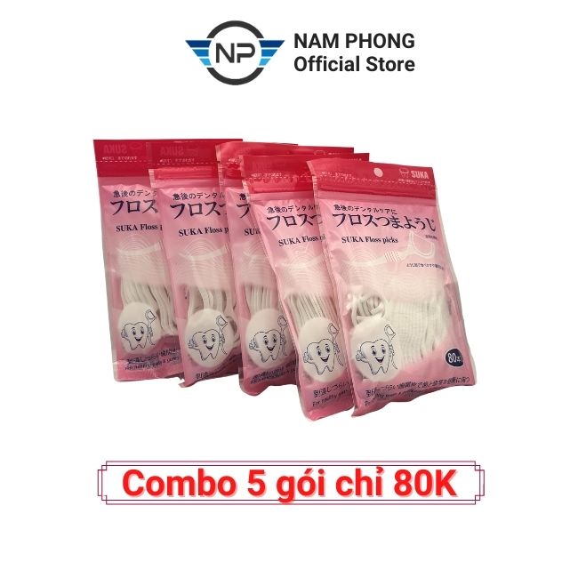 Tăm chỉ nha khoa SUKA Nhật Bản, sợi nhỏ, siêu dai, chăm sóc vệ sinh răng miệng an toàn - namphong_store