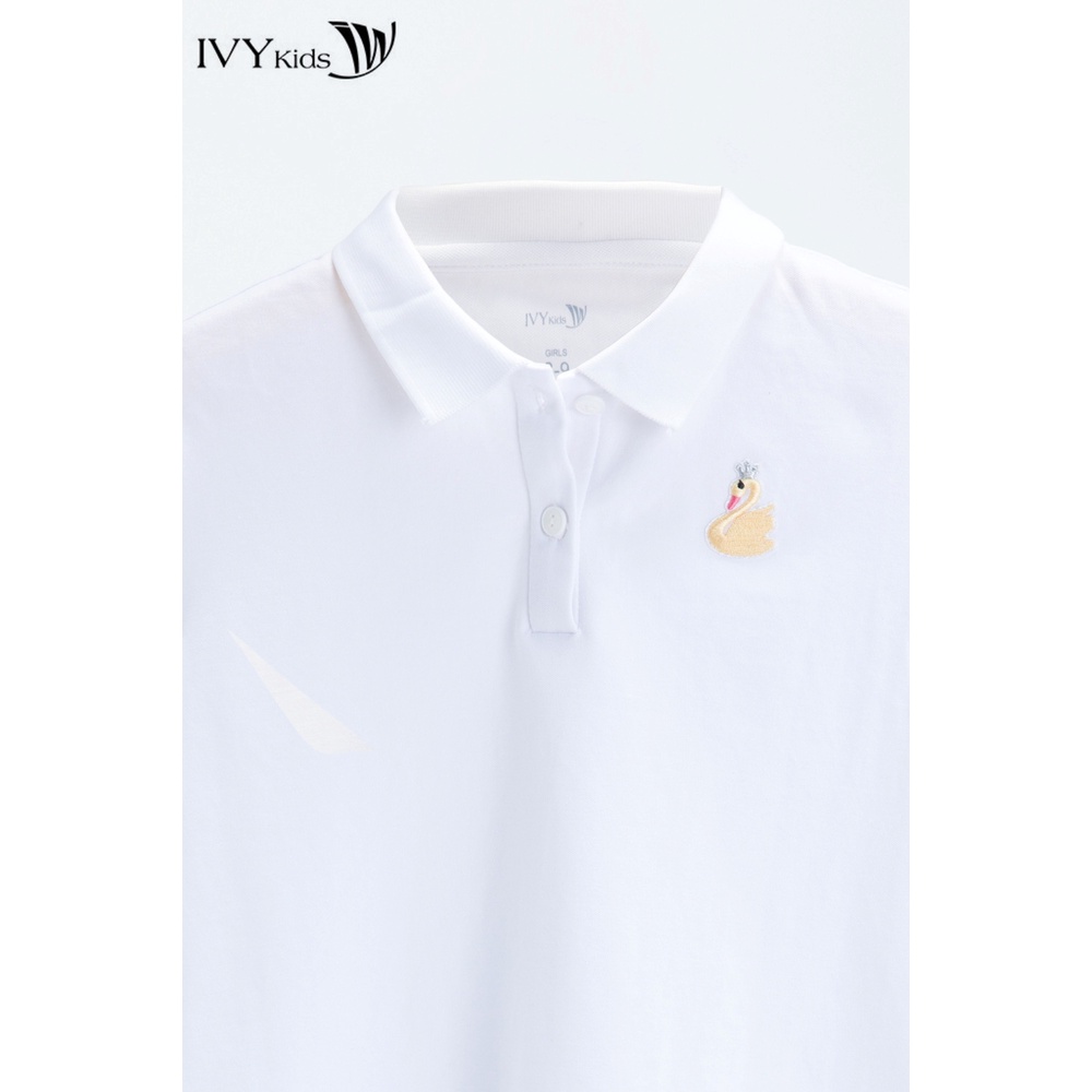 Áo polo bé gái IVY moda MS 57G1346