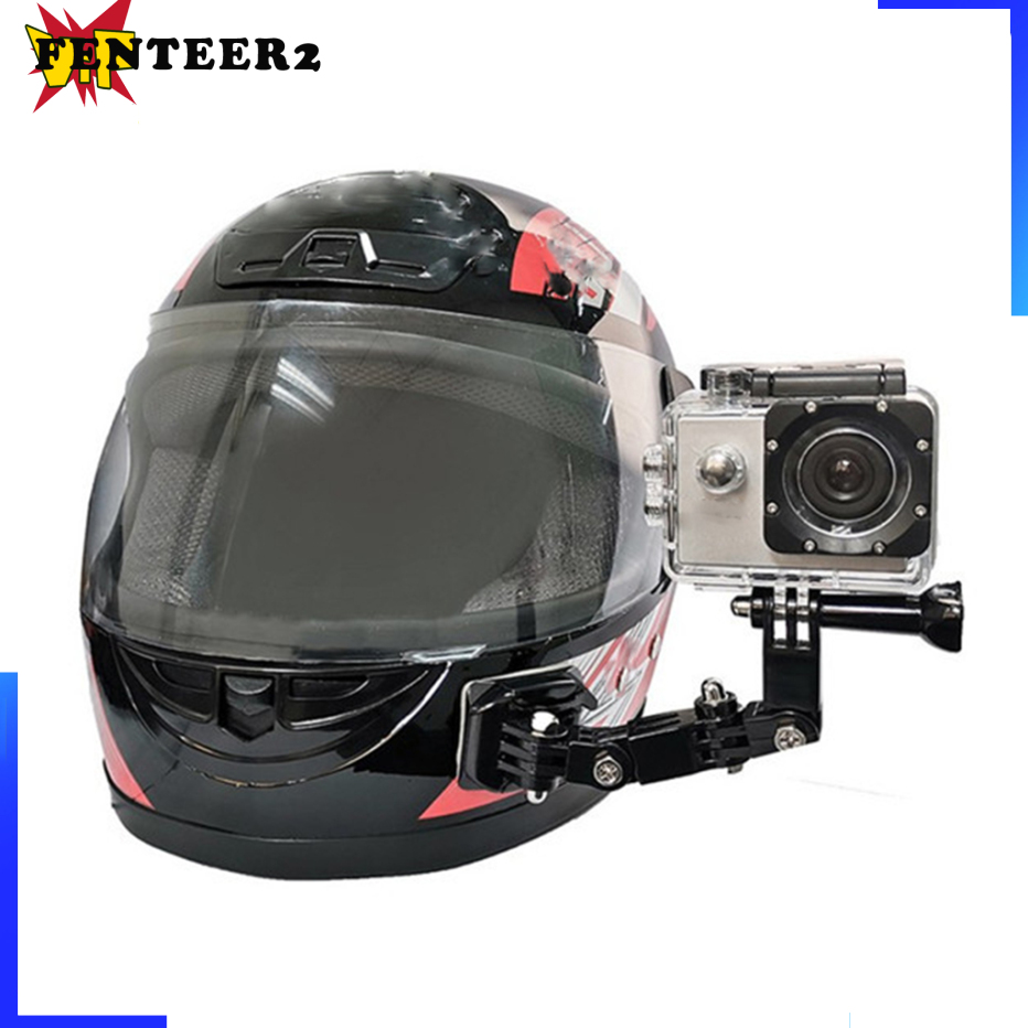 [Fenteer2  3c ]Helmet Chin Mount Bracket Easy Install Sport Camera Adapter for GoPro 7 6