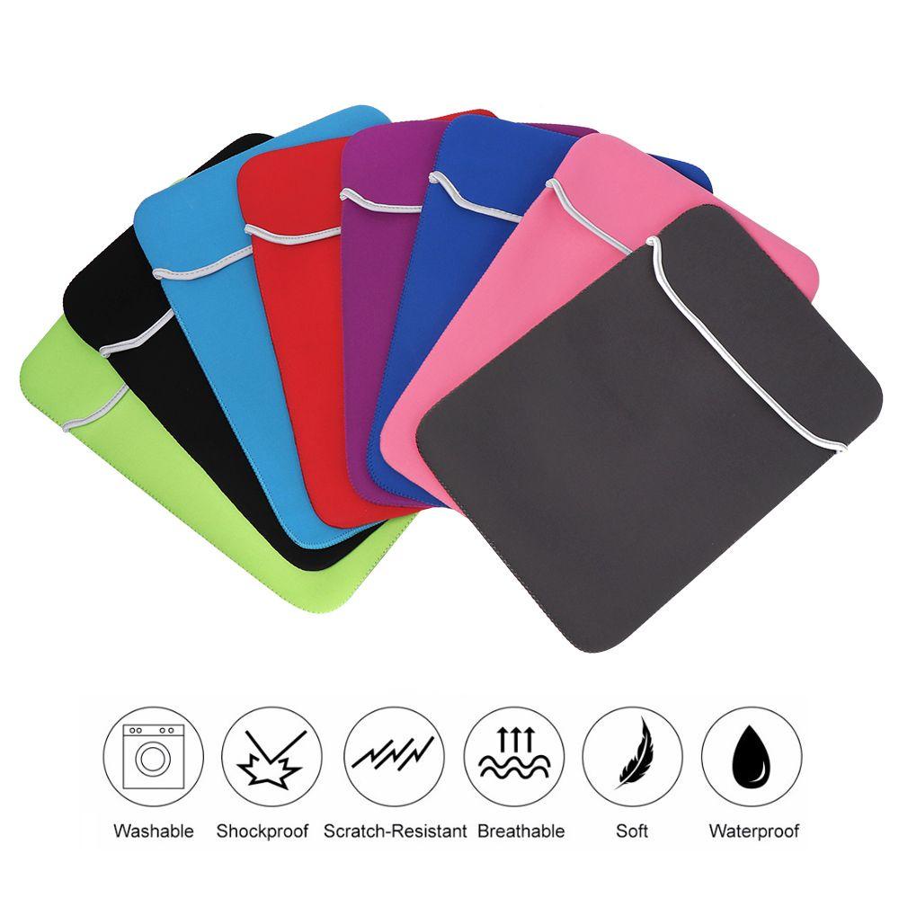 Túi Đựng Laptop Mềm Mại Chống Thấm Nước Nhiều Màu Sắc Có Khóa Kéo Tiện Dụng