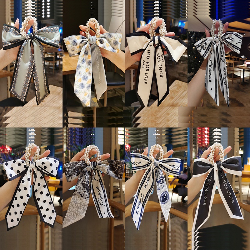 Dây Cột Tóc Ruy Băng Thắt Nơ Cổ Điển Cho Nữ dreamdiary