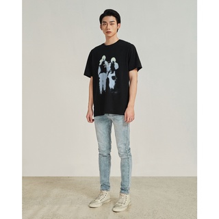 Áo phông nam cotton Highway (Menswear) Connected đen