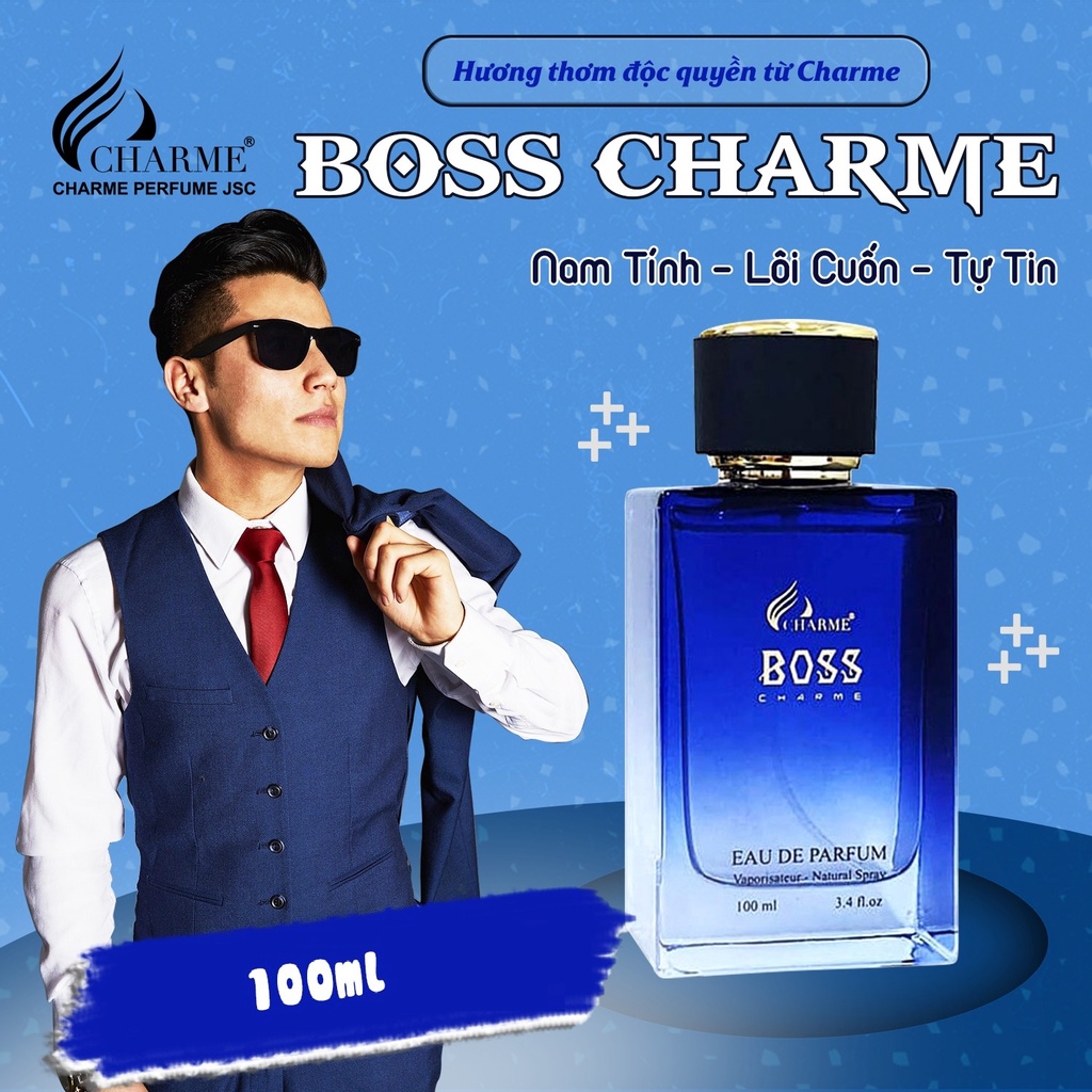 Nước hoa nam Charme Boss Charme 10ml Nam Tính Lôi Cuốn Tự Tin