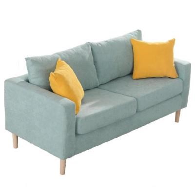 . Ghế sofa nhỏ phòng ngủ giản dị ghế sofa đơn giản hiện đại phong cách Bắc Âu ánh sáng nền tường phòng khách sáng tạo