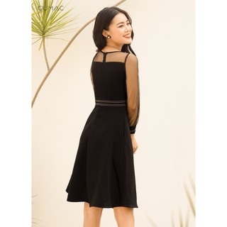 Đầm phối lưới chạy chỉ GUMAC MS08980_DEN