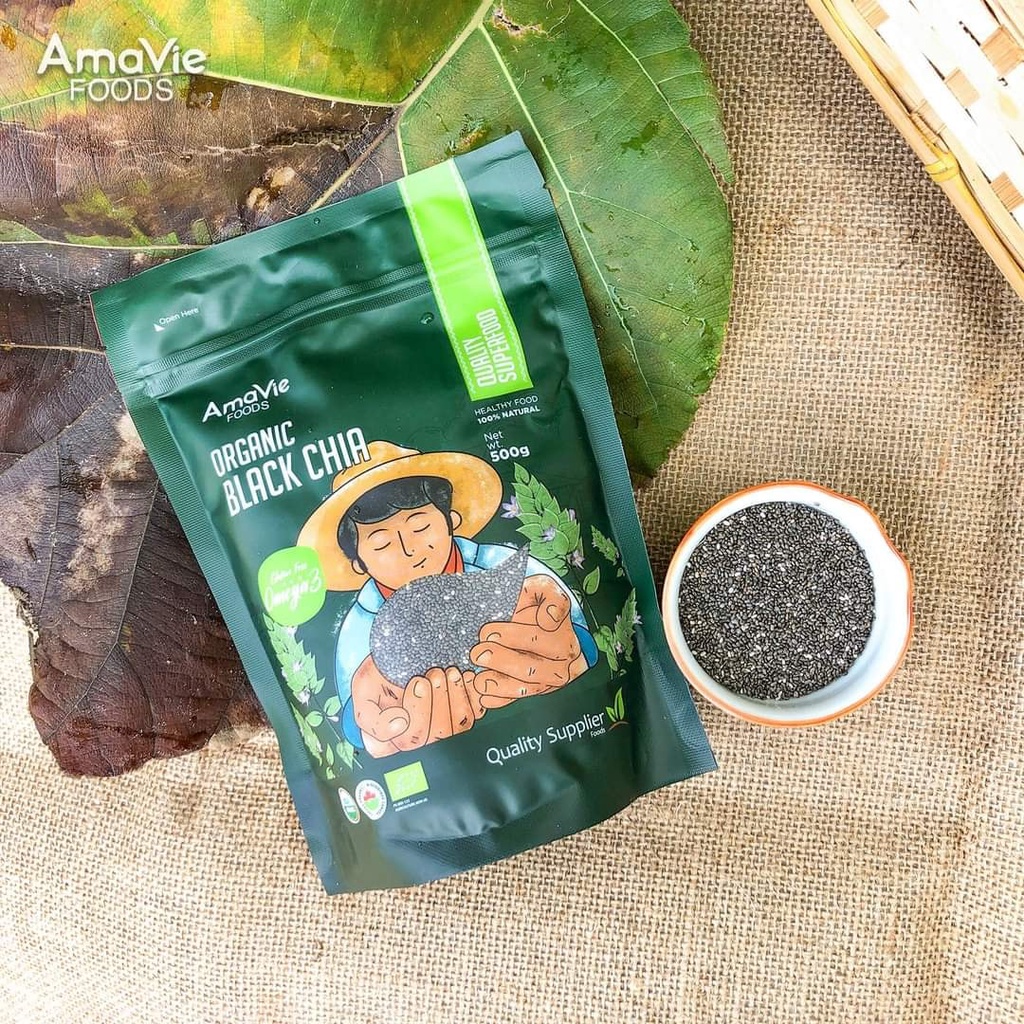 Hạt chia hữu cơ Amavie Foods Chia Seeds
