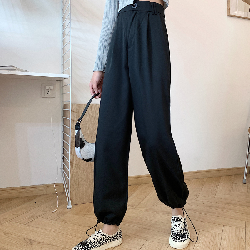 Quần dài SUXI cạp cao ống suông thời trang cho nữ