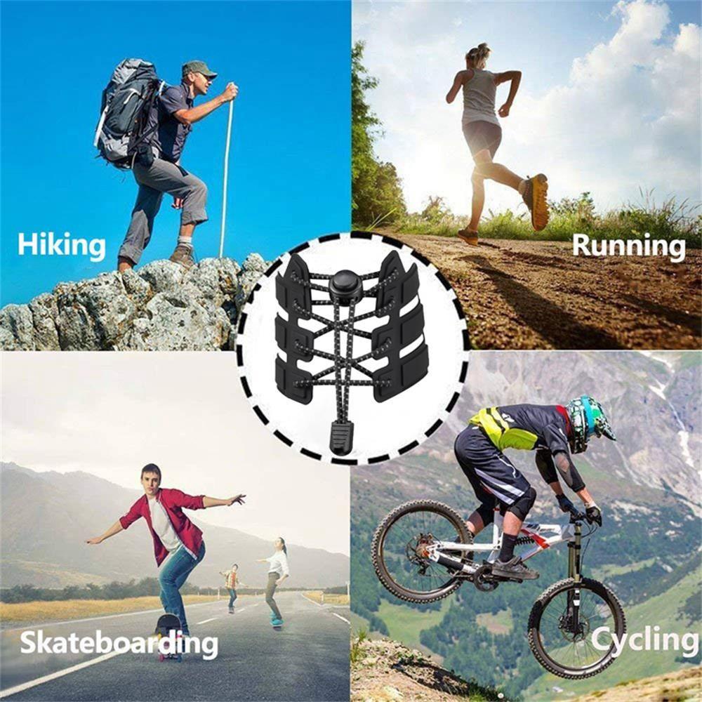 .N Phụ Kiện Khóa Dây Giày Thể Thao Ngoài Trời Co Giãn Không Cần Buộc