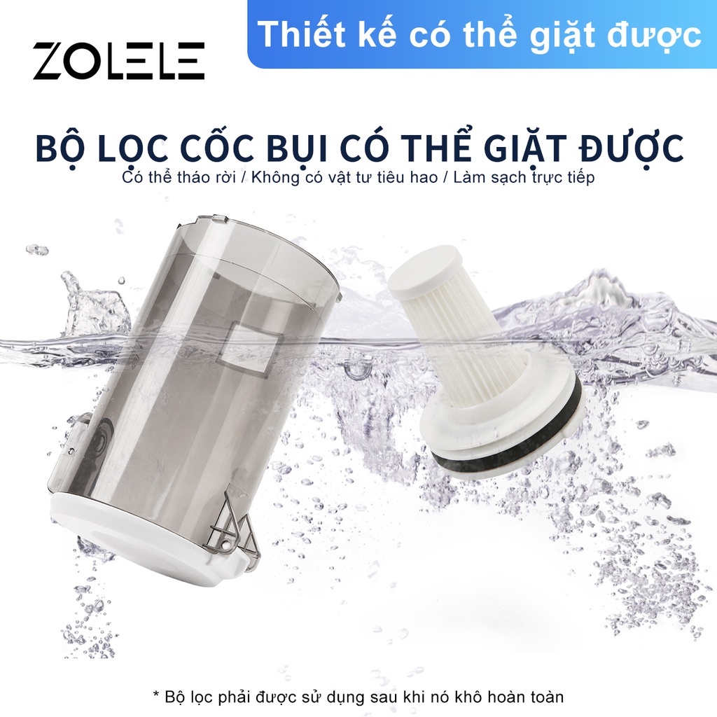 Máy hút bụi cầm tay ZOLELE ZE002 600W 13000Pa máy hút bụi cầm tay đa năng