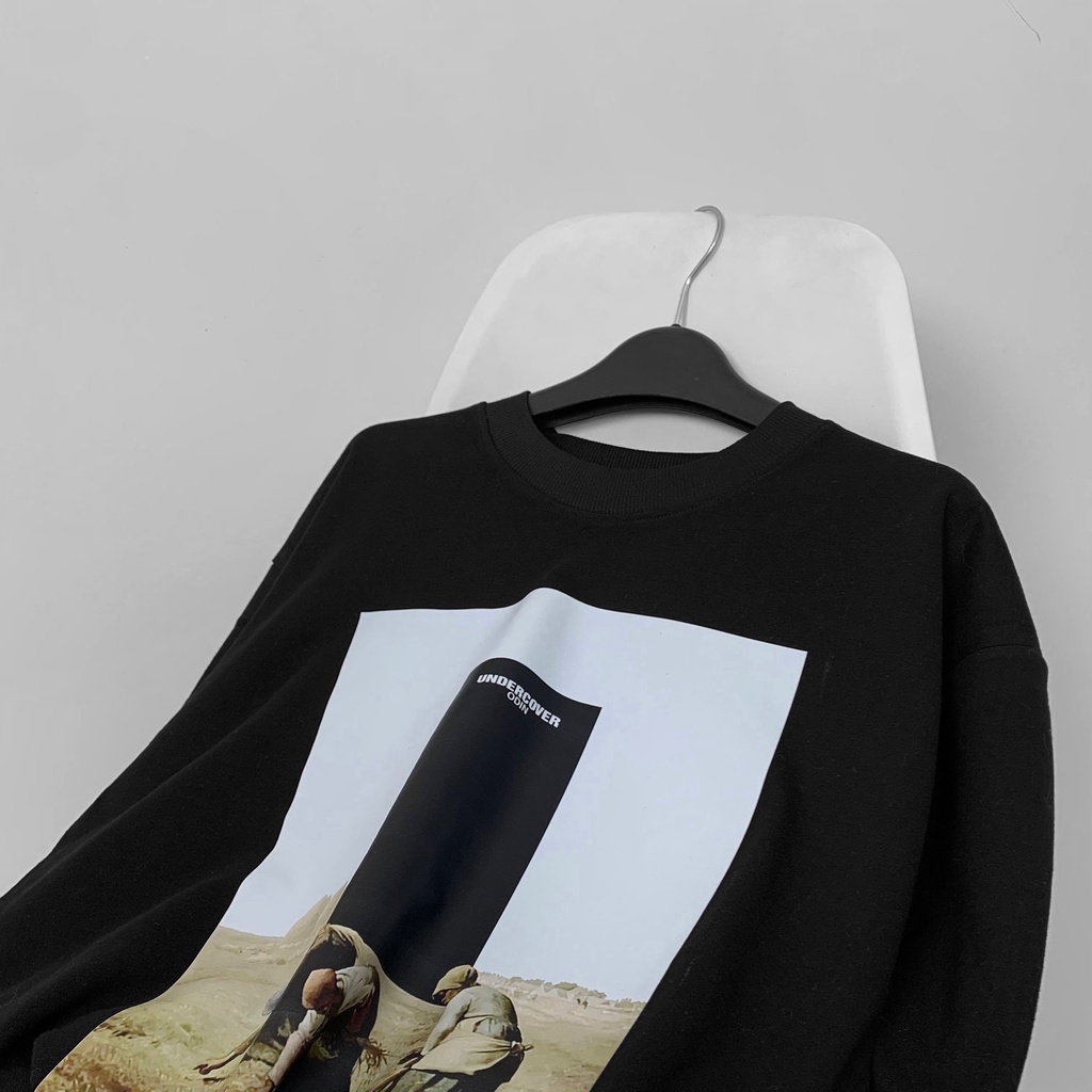 Áo Sweater OD Oversize UDC White, áo nỉ dài tay Unisex ODIN CLOTHING | BigBuy360 - bigbuy360.vn