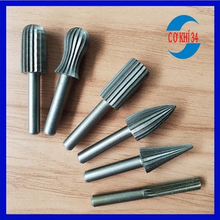 Bộ 6 đầu mài gỗ thép Carbon dùng Diy