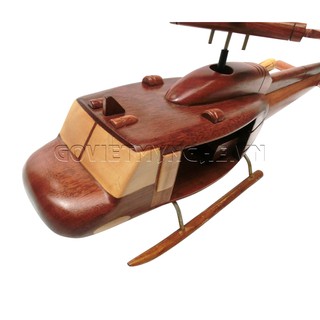 Mô Hình Máy Bay Trực Thăng Gỗ UH - 1