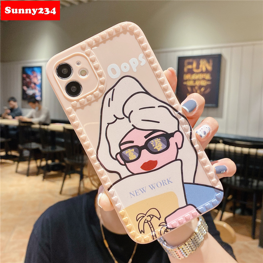 Ốp điện thoại in hình cô gái thời trang cho Iphone 12 Mini Pro Max Iphone 11 Pro Max Iphone 7 8 Plus X Xs Max Xr | BigBuy360 - bigbuy360.vn