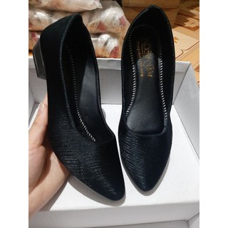 {Form nhỏ khách chọn tăng size }Giày búp bê cao 2p chất lụa mềm